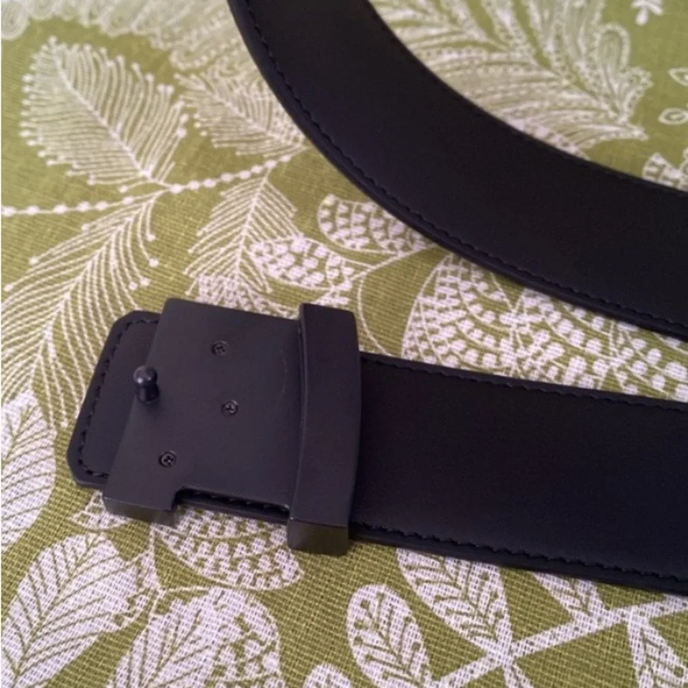 Louis Vuitton Black Monogram Men's Belt